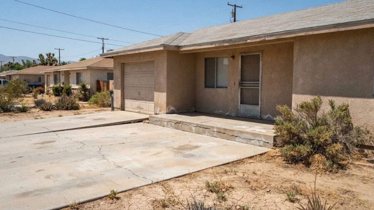 Older slab-foundation home in Lancaster, CA at risk for slab leaks